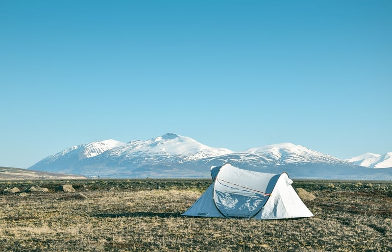 Camping in the forest